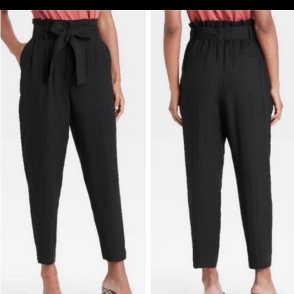 A New Day Black Paper Bag Pants